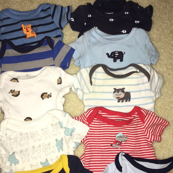 Boys Preemie Lot of Onesies - Picture 3 of 5